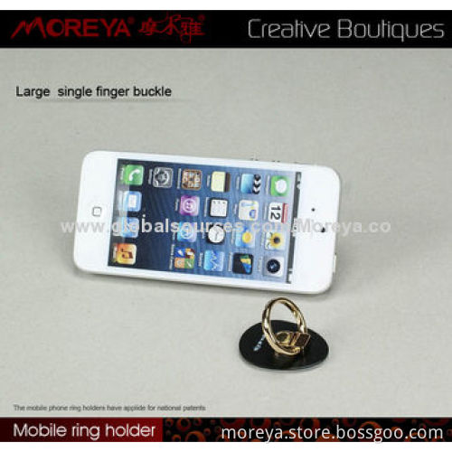 Mobile Phone Holder for All Mobile Phones with Large Single Ring, Made of Zink Alloy MaterialNew